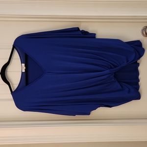 Blue size large umgee twist front top
